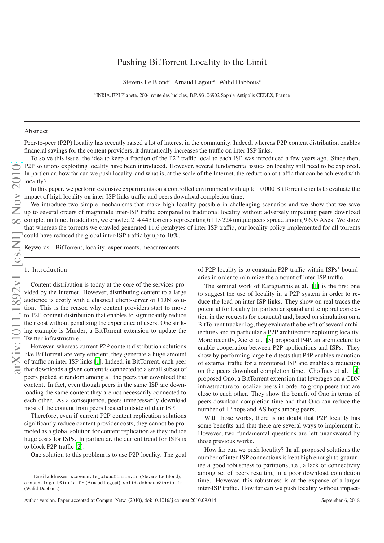 Pushing BitTorrent Locality to the Limit