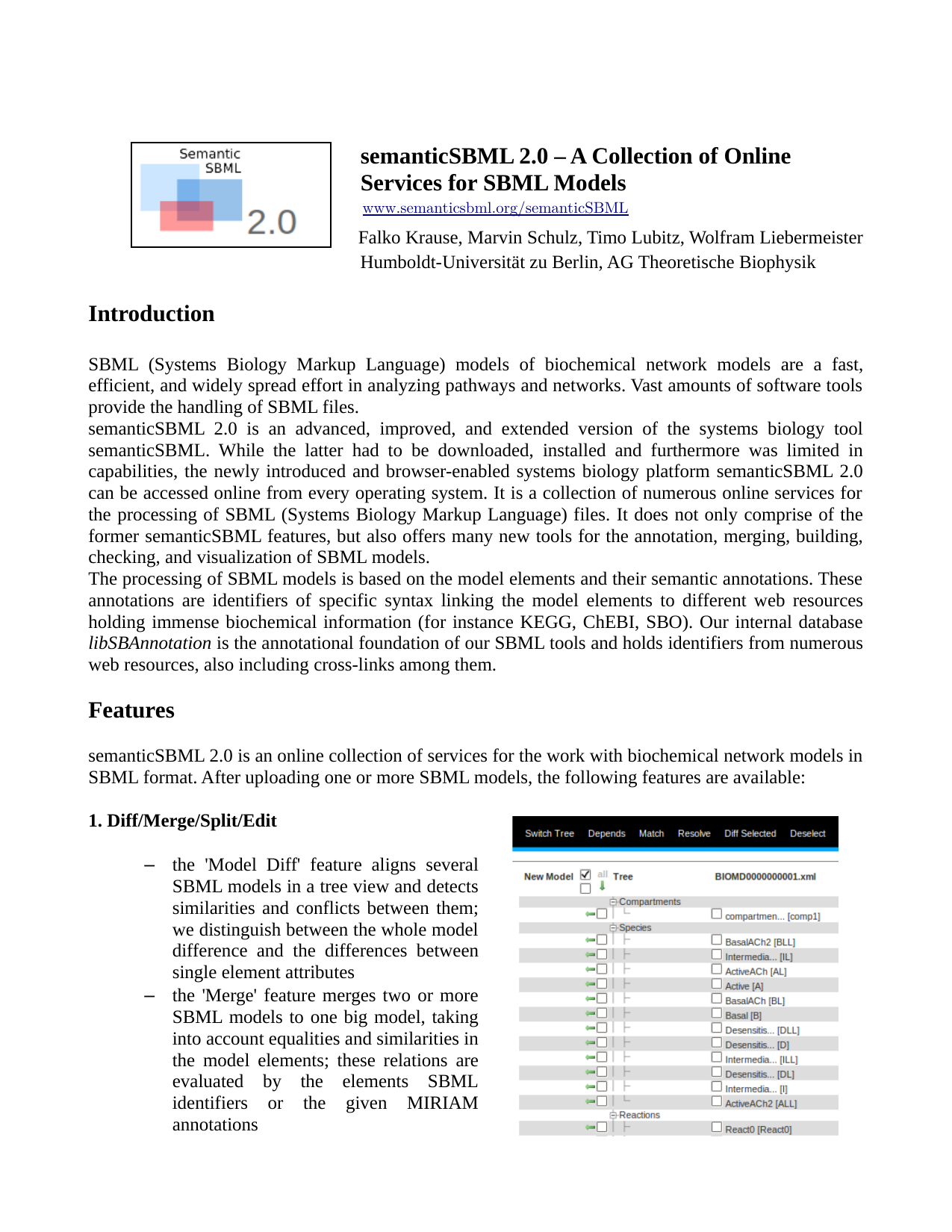semanticSBML 2.0 - A Collection of Online Services for SBML Models