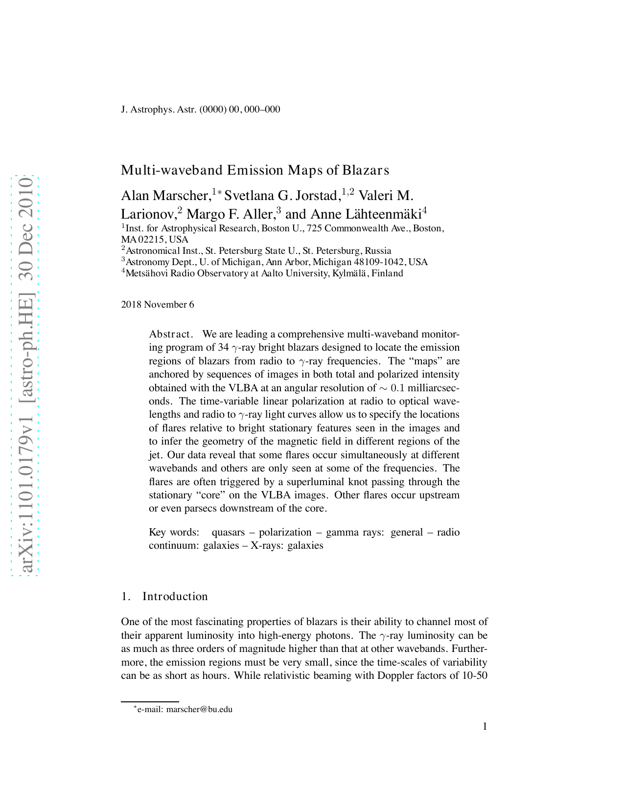 Multi-waveband Emission Maps of Blazars