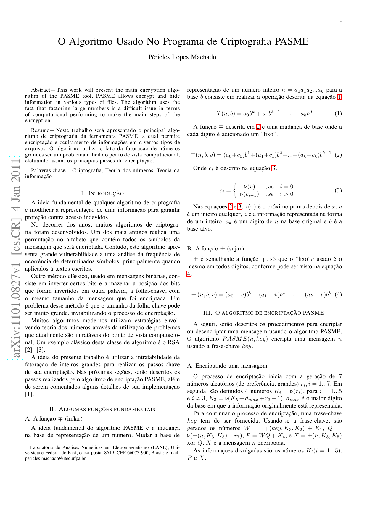 PASME 암호화 알고리즘: 큰 수의 소인수 분해를 활용한 혁신적 접근