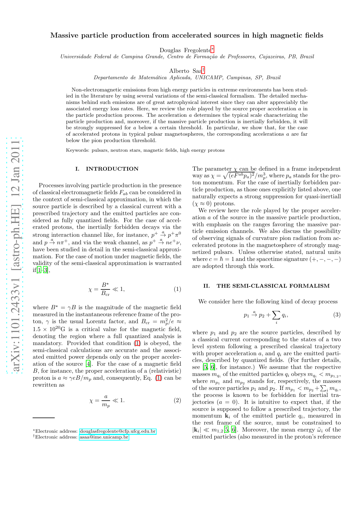 Massive particle production from accelerated sources in high magnetic fields
