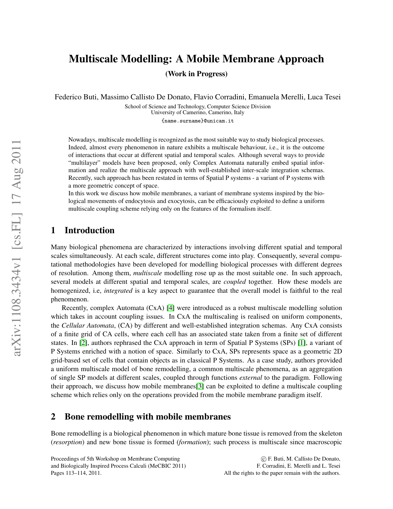 Multiscale Modelling: A Mobile Membrane Approach