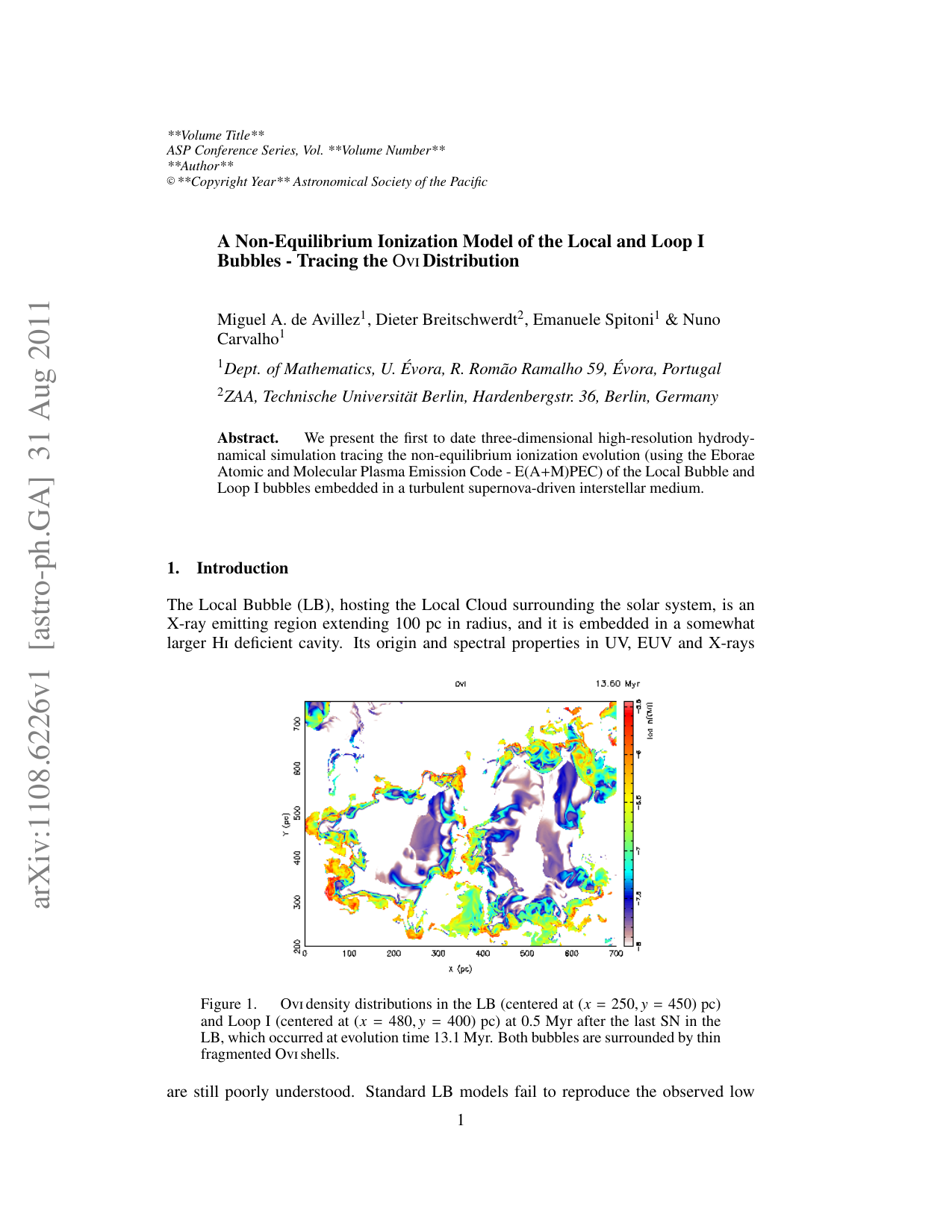 A Non-Equilibrium Ionization Model of the Local and Loop I Bubbles - Tracing the Ovi Distribution