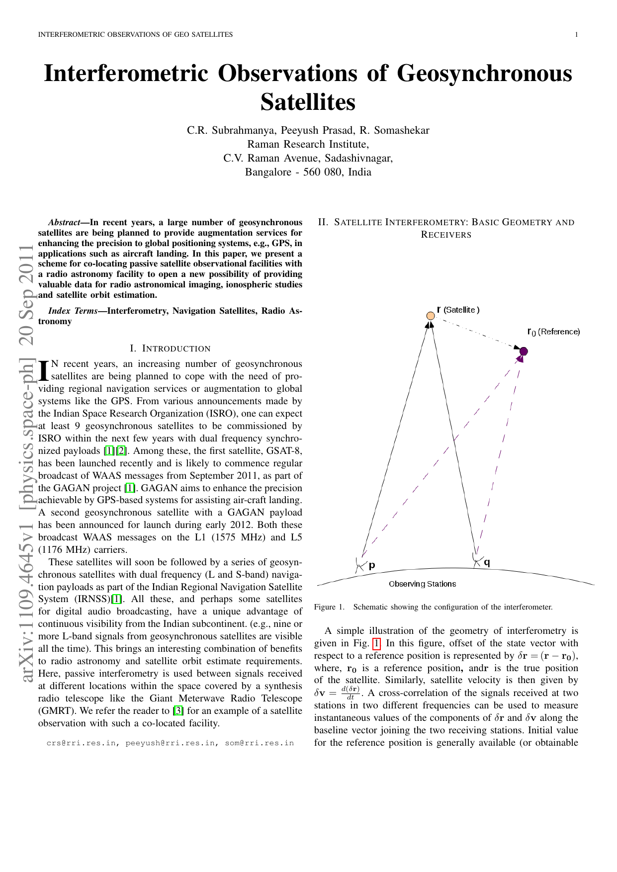 지동 위성 간섭 측정: 인도 항법 위성을 활용한 혁신