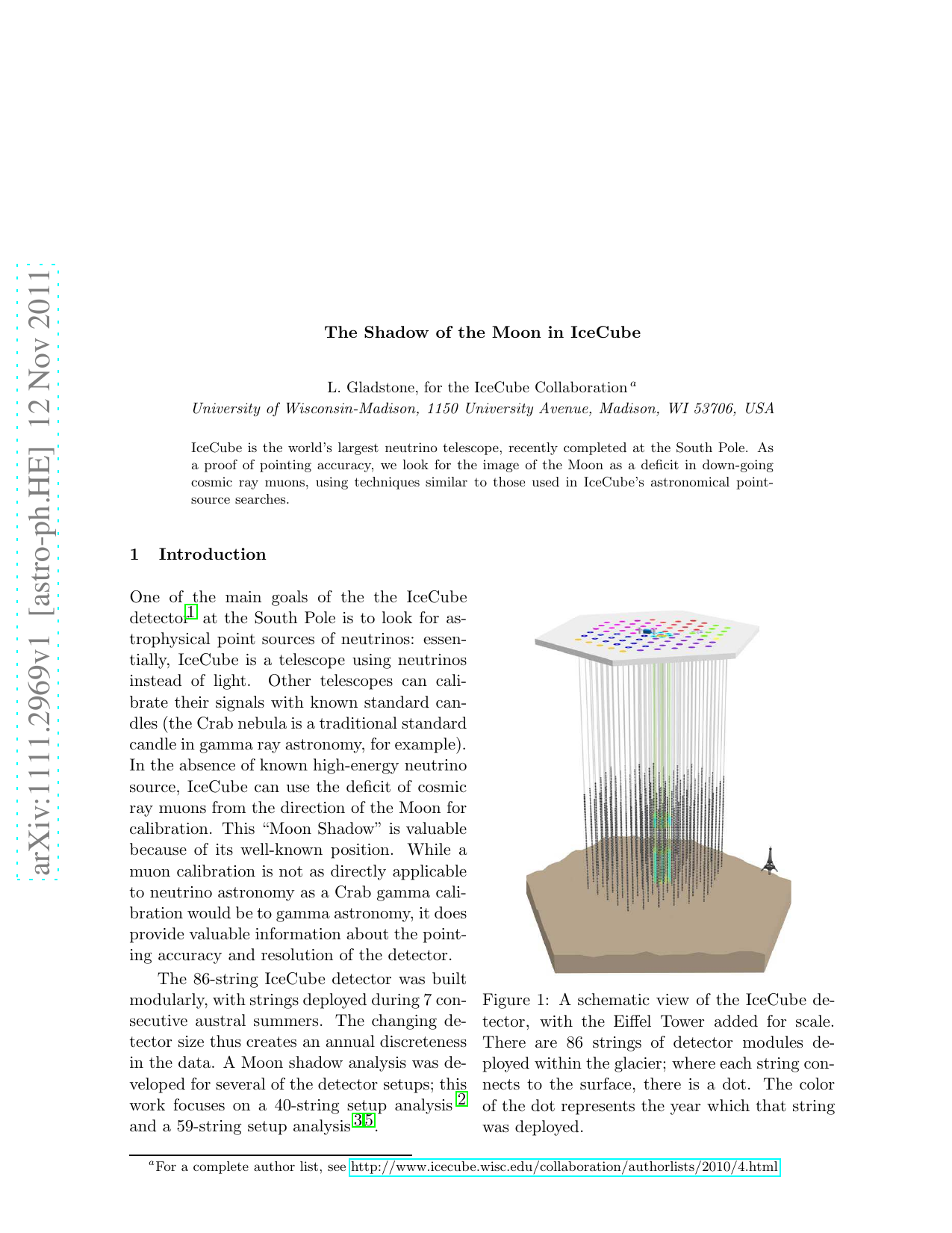 The Shadow of the Moon in IceCube