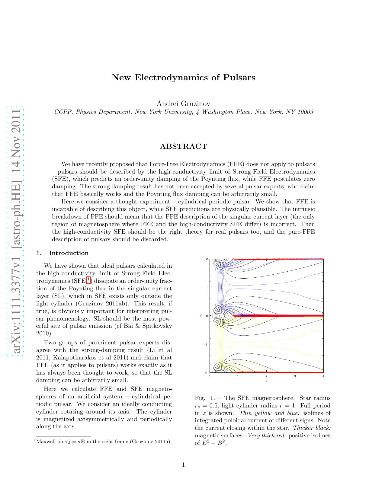 New Electrodynamics of Pulsars