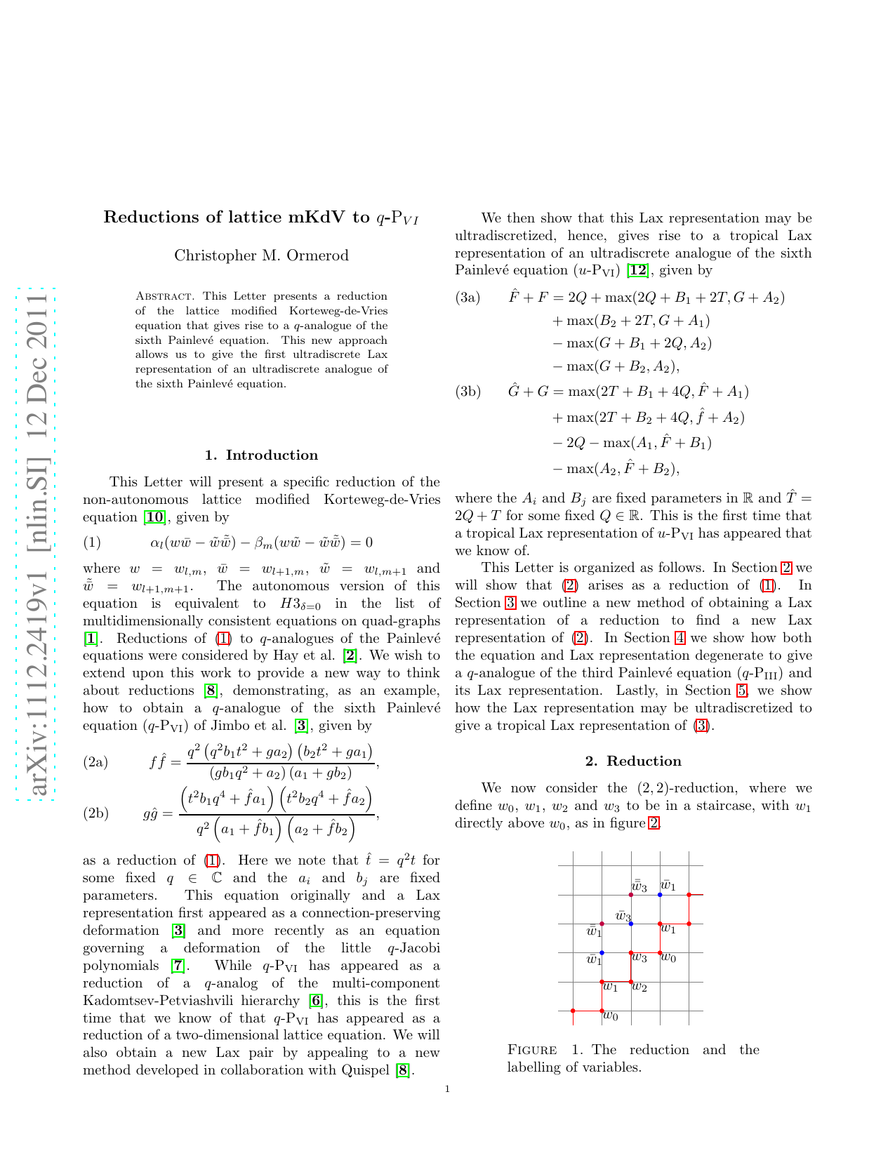 Reductions of lattice mKdV to $q$-$mathrm{P}_{VI}$