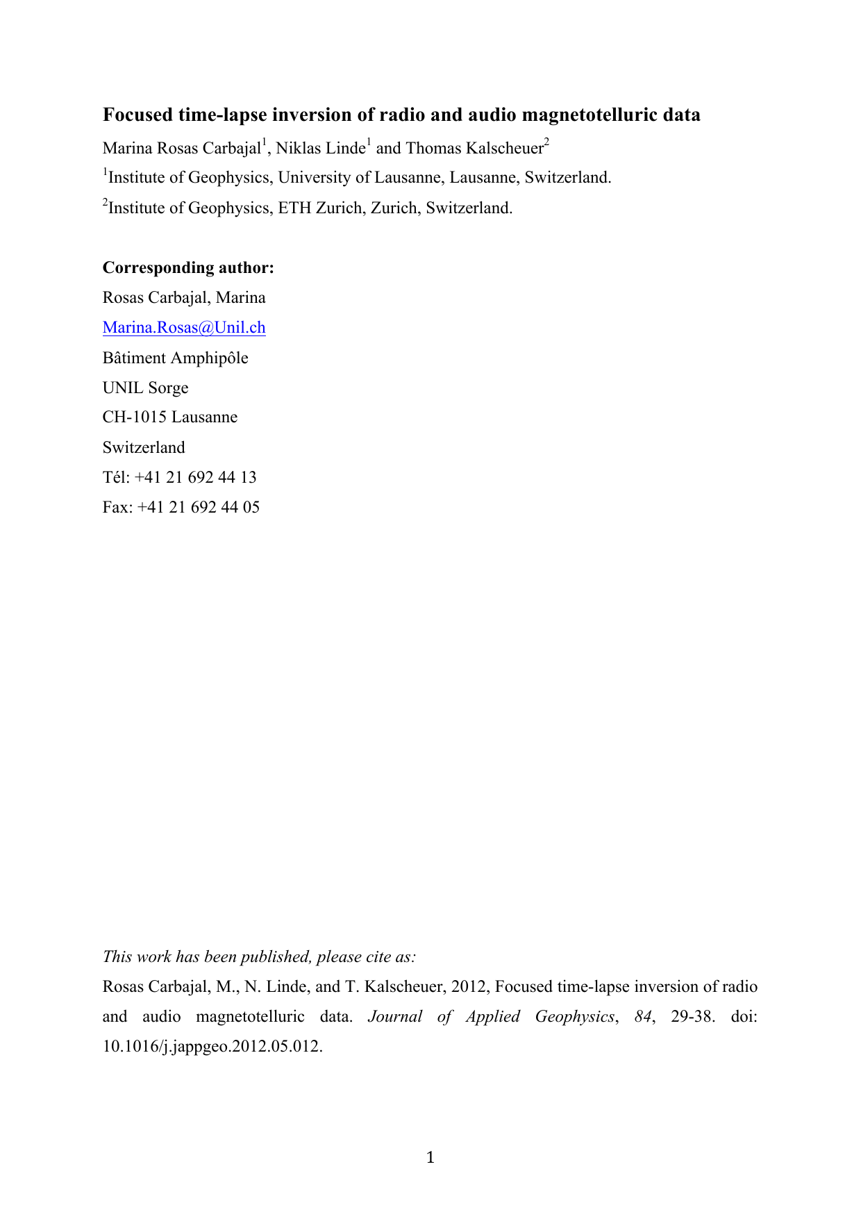 Focused time-lapse inversion of radio and audio magnetotelluric data