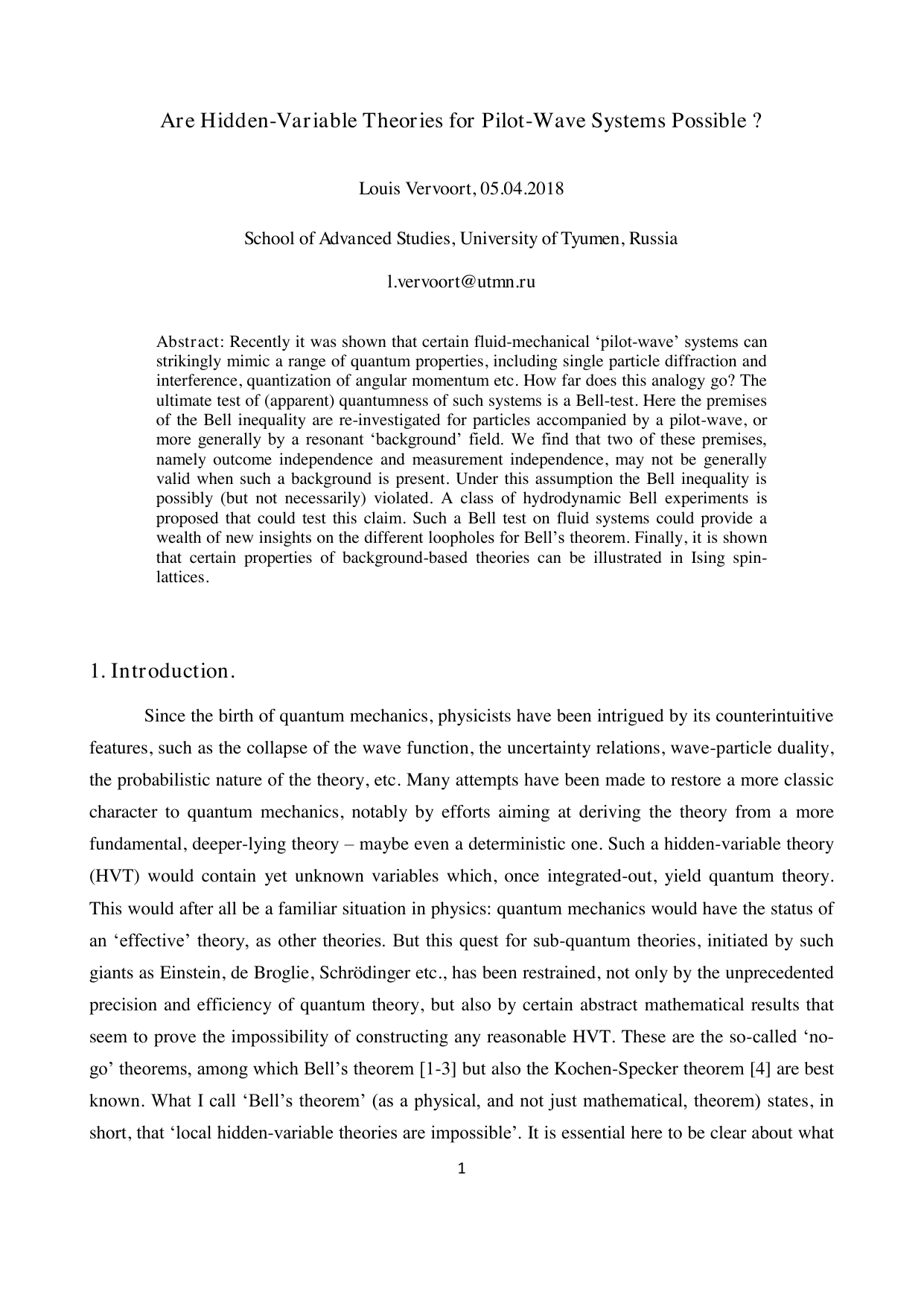 Are Hidden-Variable Theories for Pilot-Wave Systems Possible ?