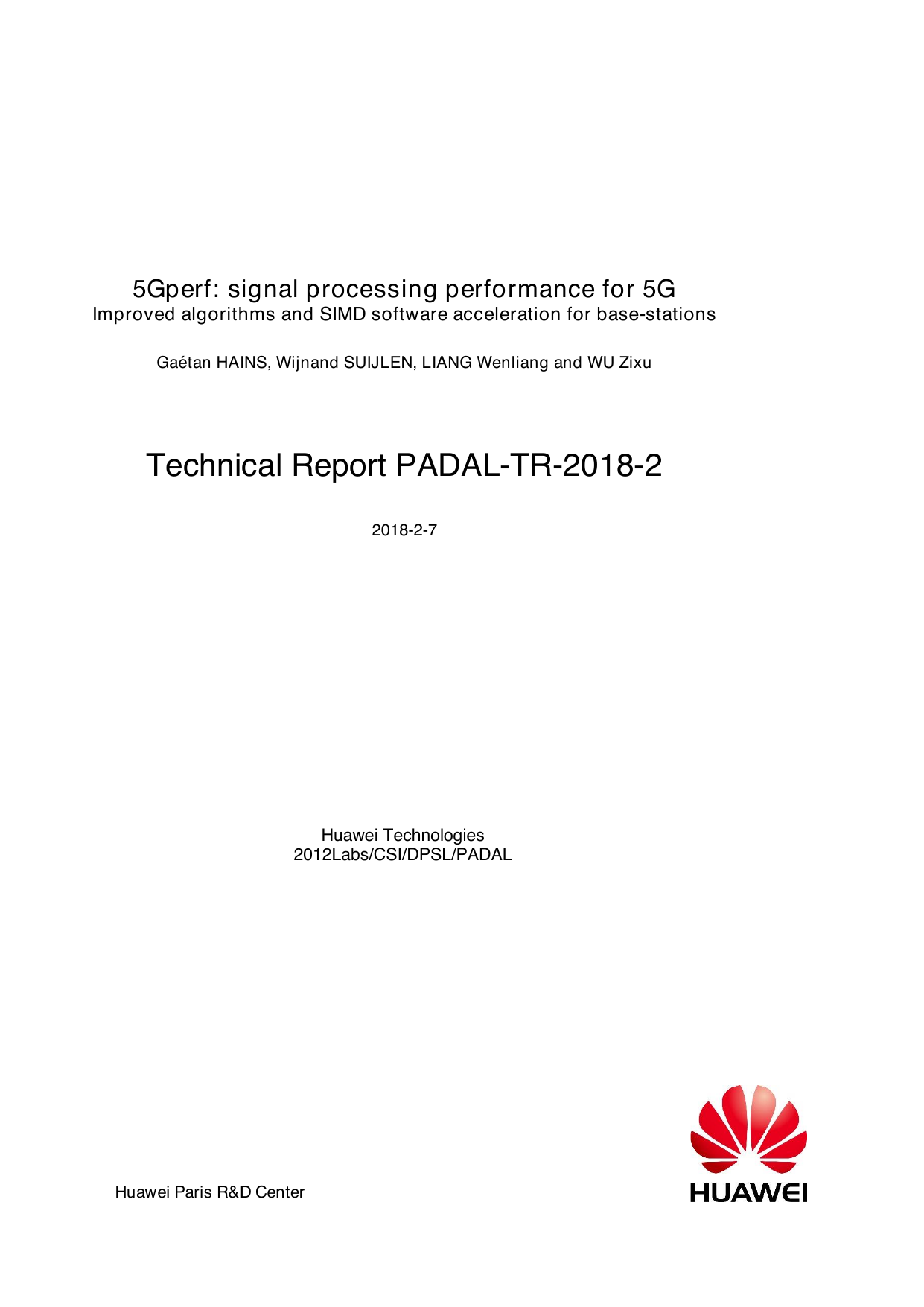 5Gperf: signal processing performance for 5G