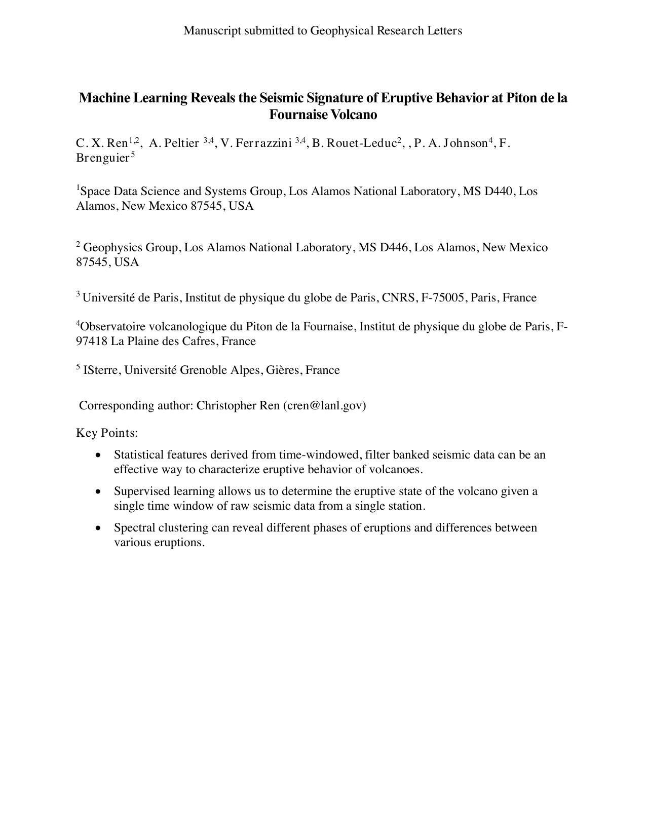 Machine Learning Reveals the Seismic Signature of Eruptive Behavior at   Piton de la Fournaise Volcano