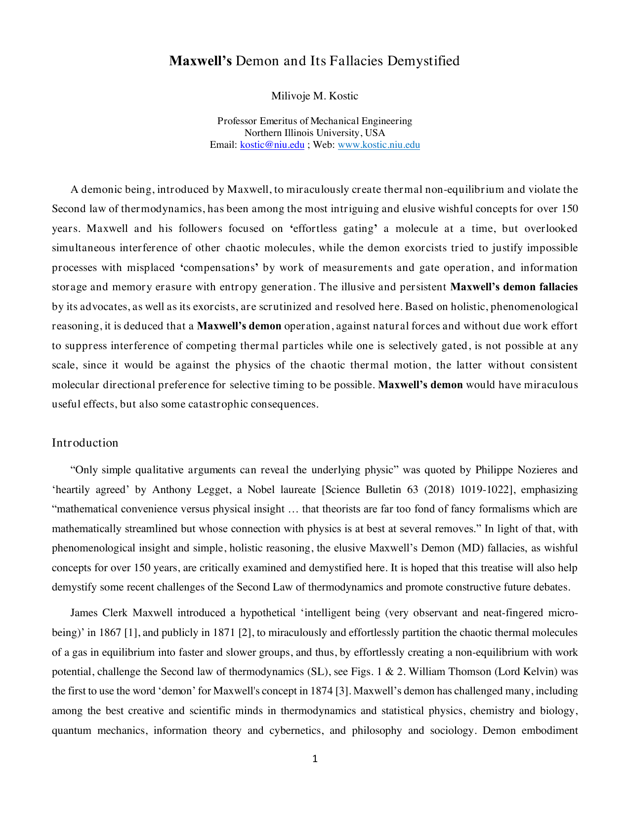 Maxwells Demon and its Fallacies Demystified