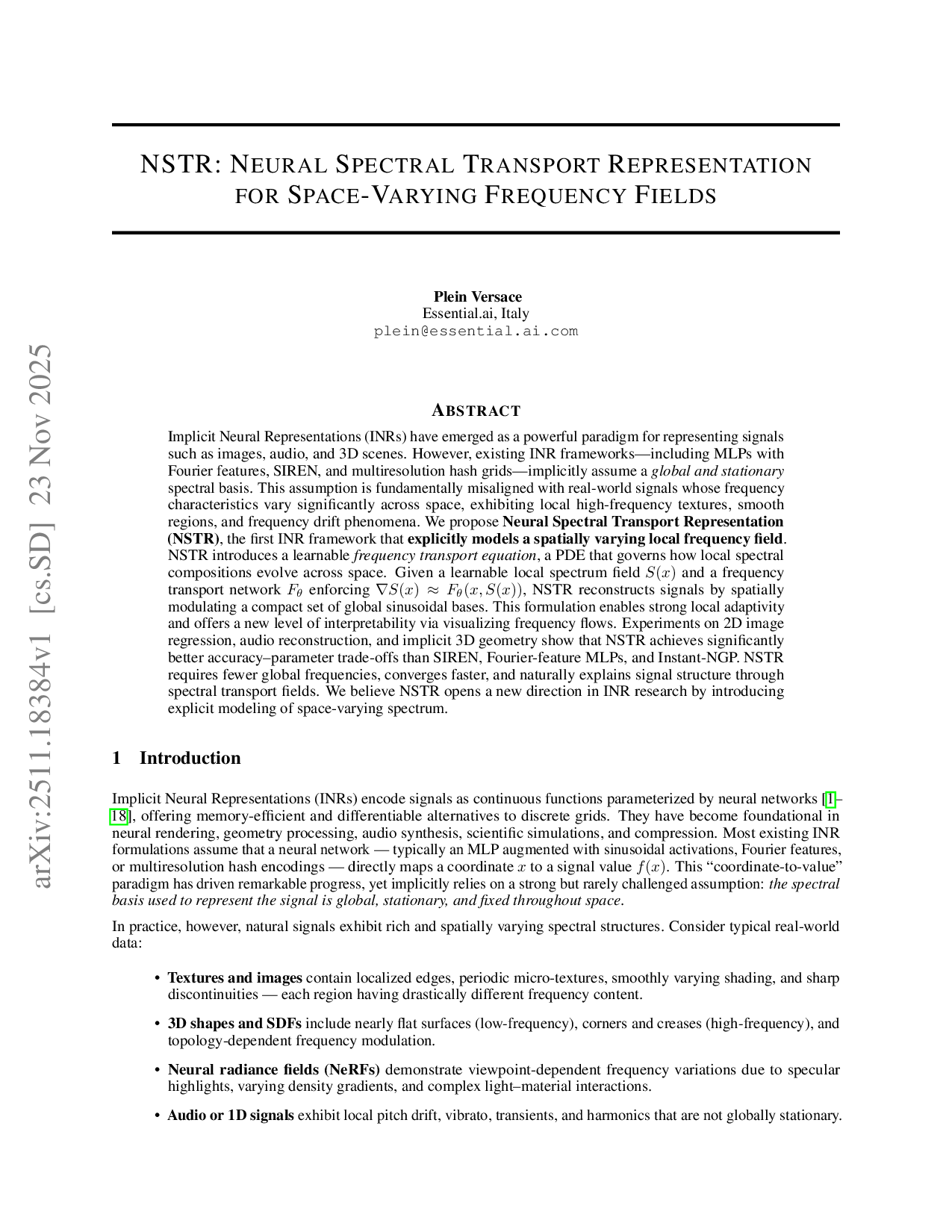 ๊ณต๊ฐ ๊ฐ๋ณ ์คํํธ๋ผ์ ํ์ตํ๋ ์ ๊ฒฝ๋ง ํํ