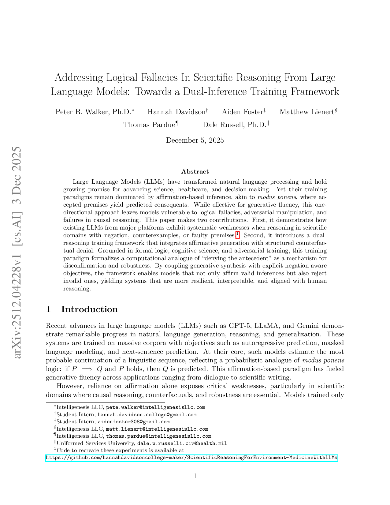 이중 추론 학습: 긍정‑부정 논리를 결합한 대형 언어 모델의 과학적 추론 강화