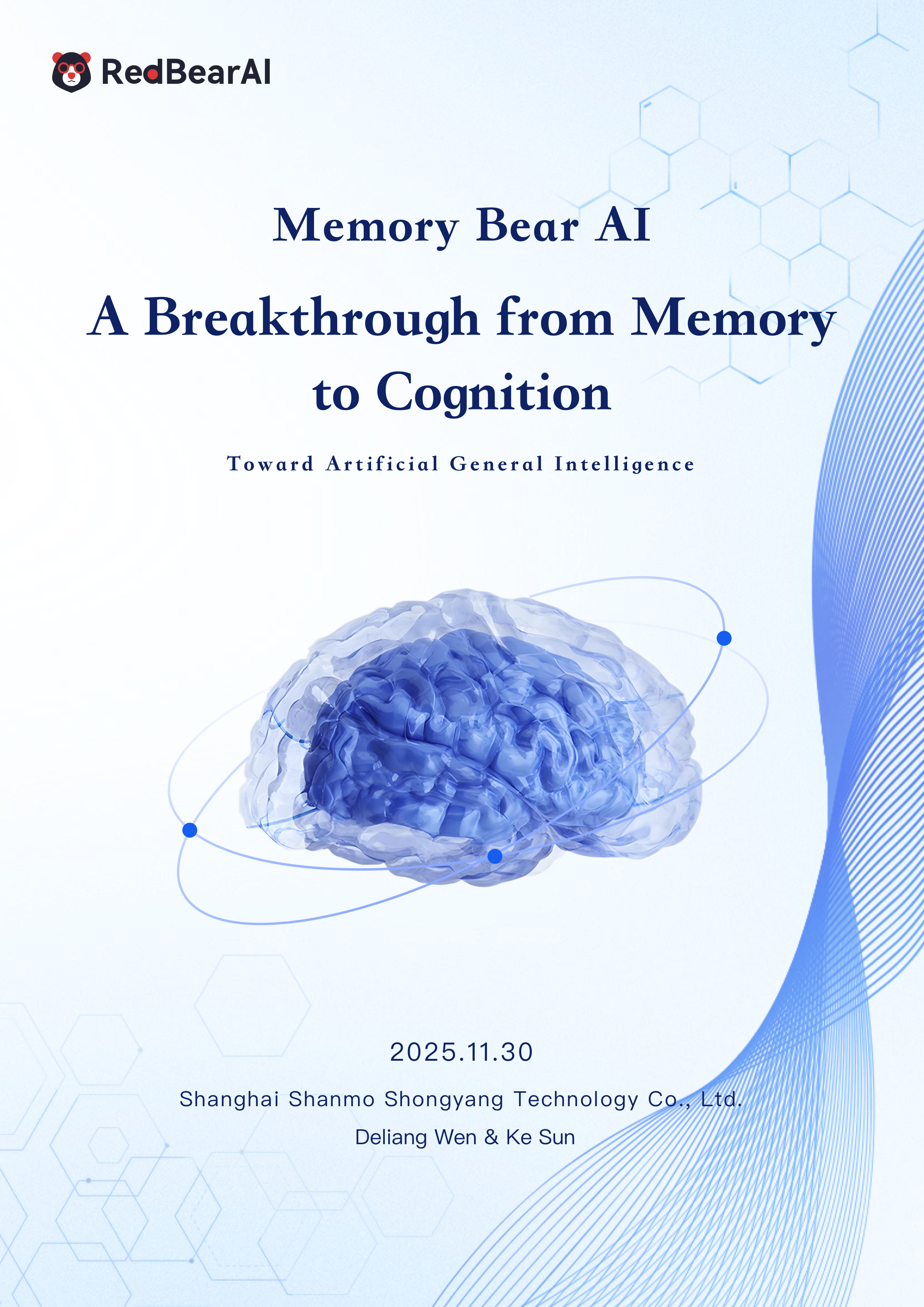 Memory Bear AI A Breakthrough from Memory to Cognition Toward Artificial General Intelligence