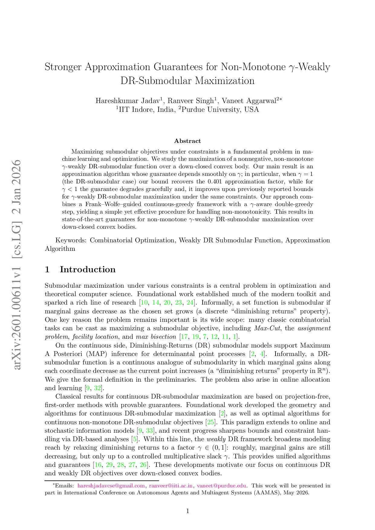 Stronger Approximation Guarantees for Non-Monotone γ-Weakly DR-Submodular Maximization