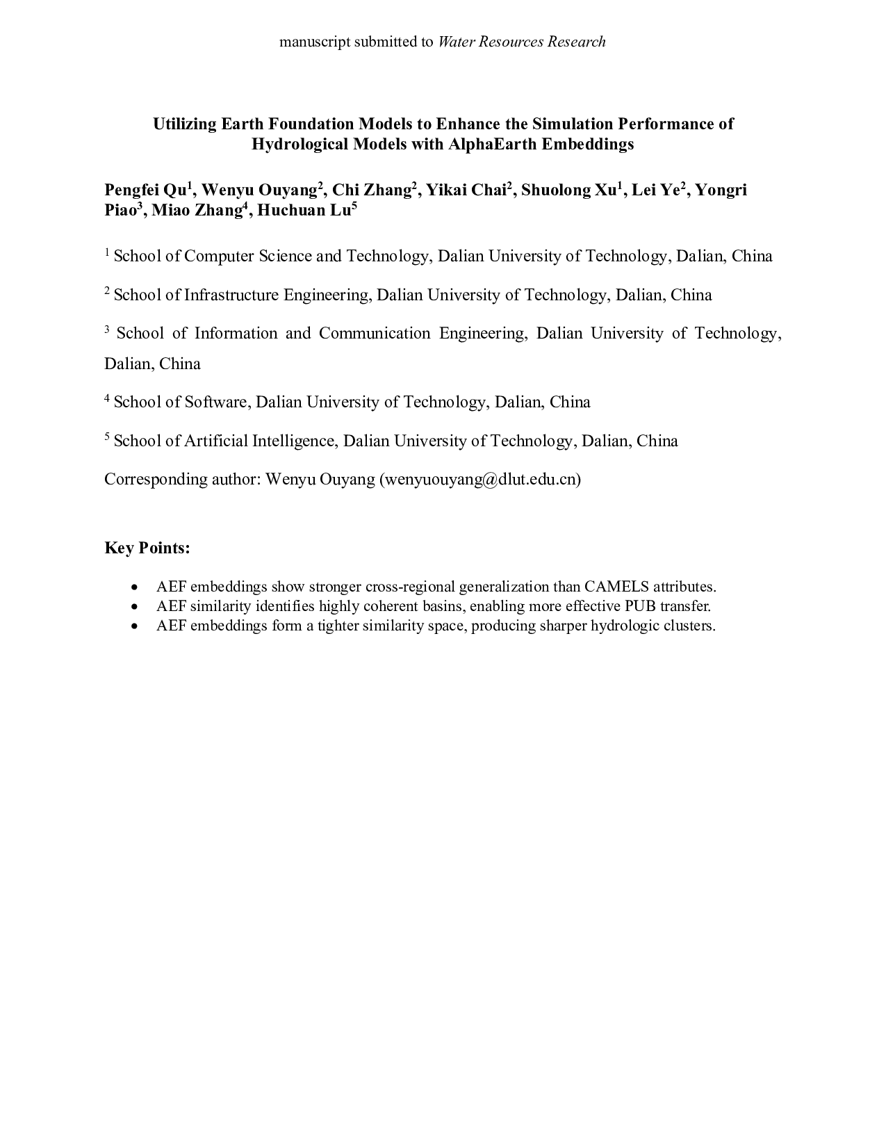 Utilizing Earth Foundation Models to Enhance the Simulation Performance of Hydrological Models with AlphaEarth Embeddings