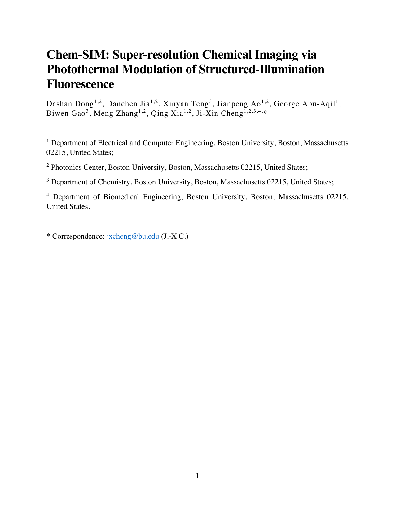 Chem-SIM: Super-resolution Chemical Imaging via Photothermal Modulation of Structured-Illumination Fluorescence