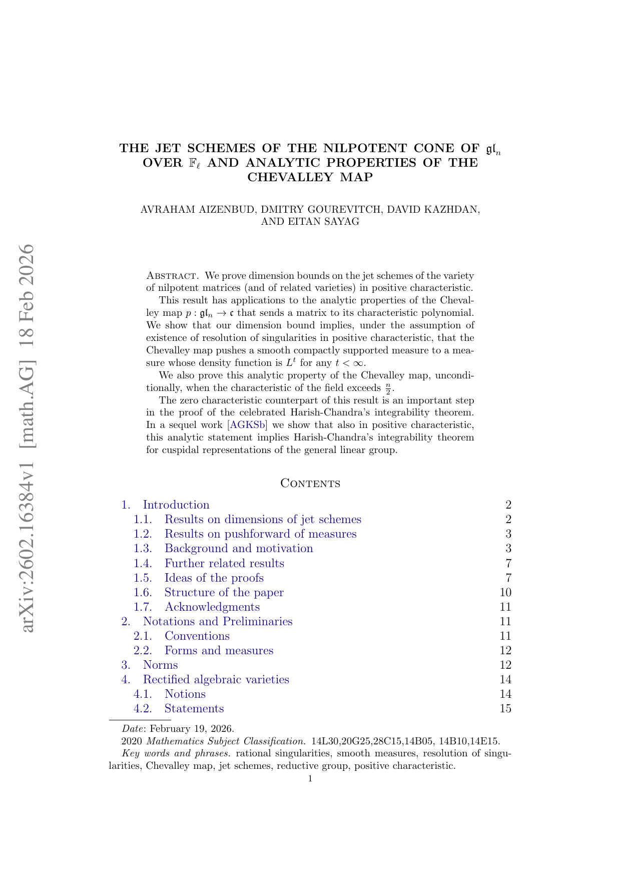 The jet schemes of the nilpotent cone of $mathfrak{gl}_n$ over $mathbb{F}_ell$ and analytic properties of the Chevalley map