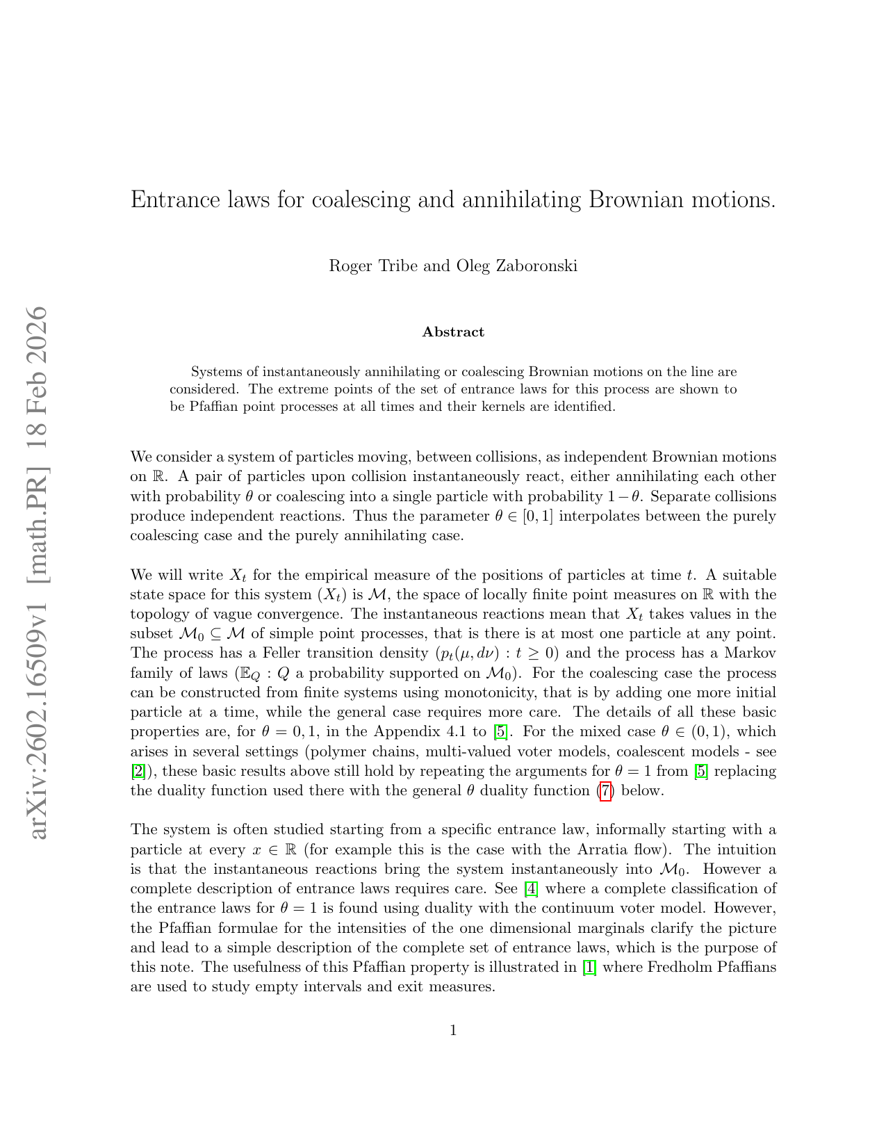 Entrance laws for coalescing and annihilating Brownian motions
