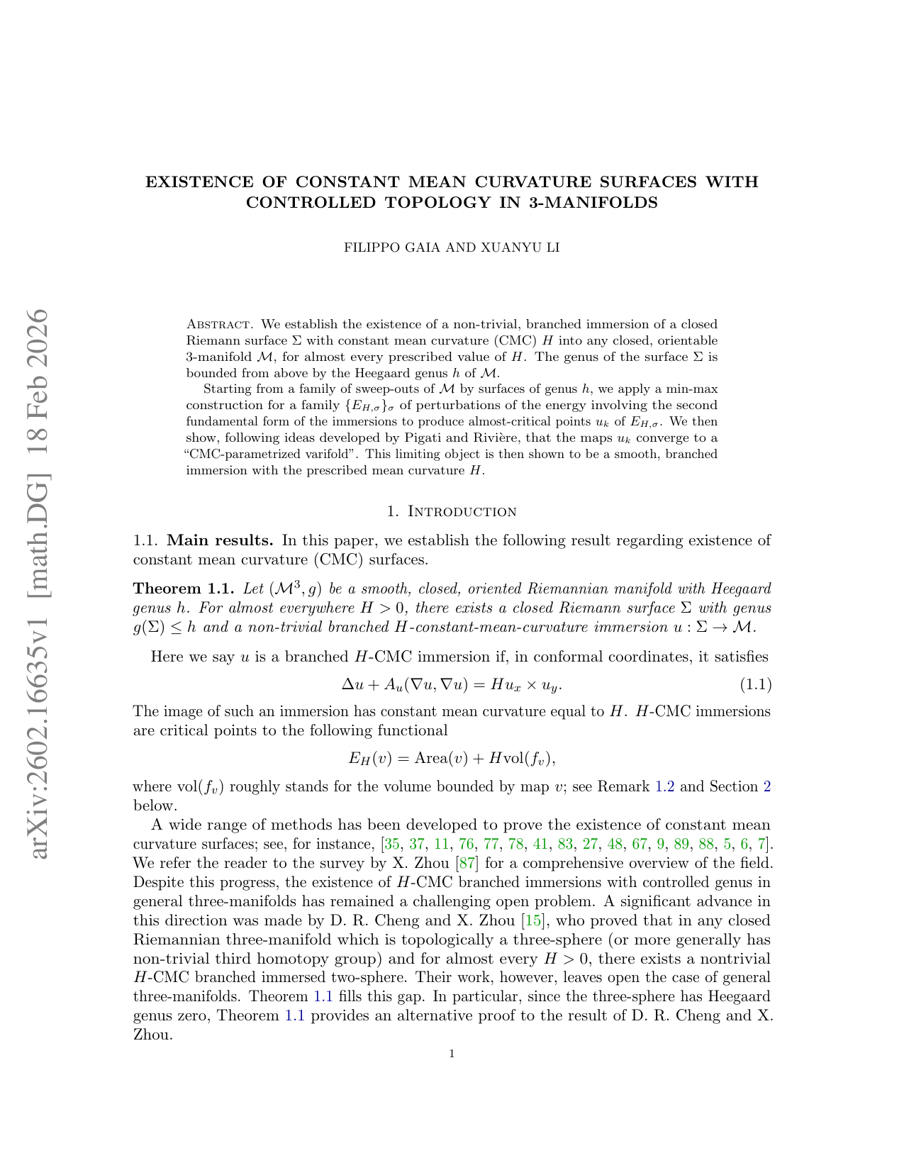 Existence of constant mean curvature surfaces with controlled topology in 3-manifolds