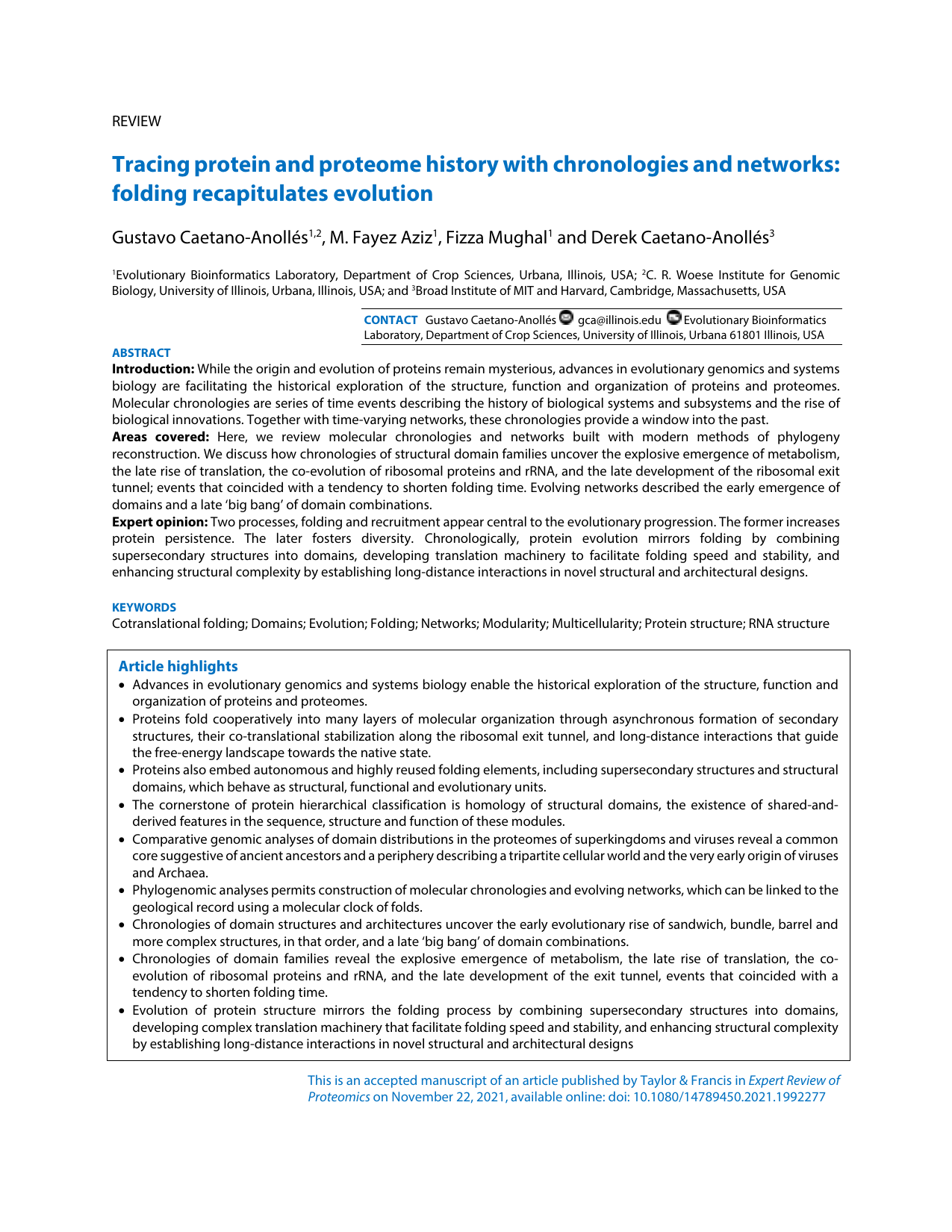 Tracing protein and proteome history with chronologies and networks: folding recapitulates evolution