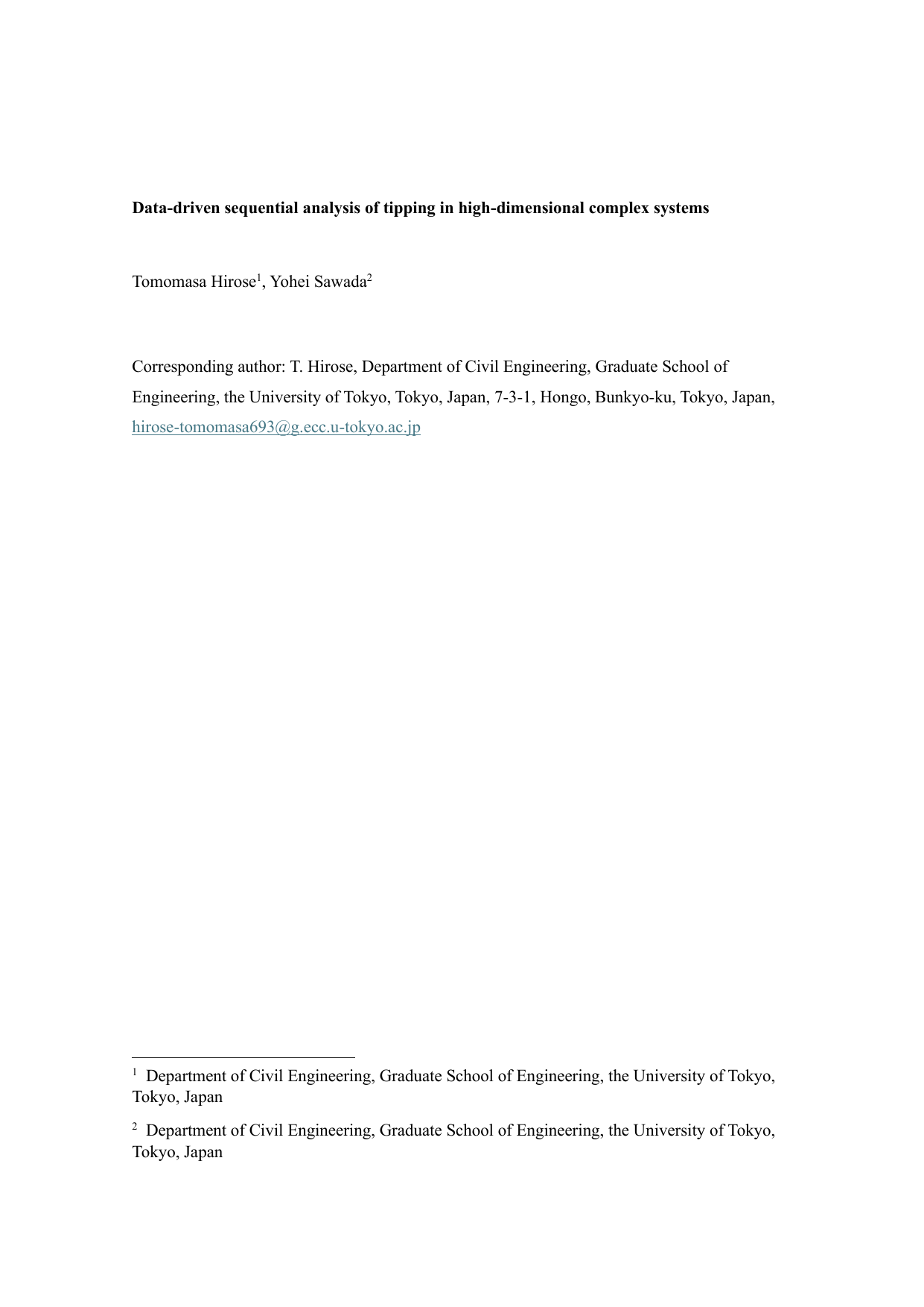 Data-driven sequential analysis of tipping in high-dimensional complex systems