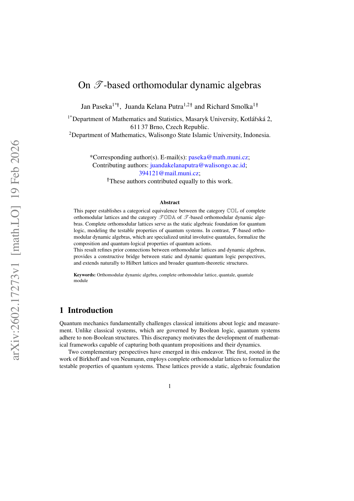 On $mathscr{T}$-based orthomodular dynamic algebras