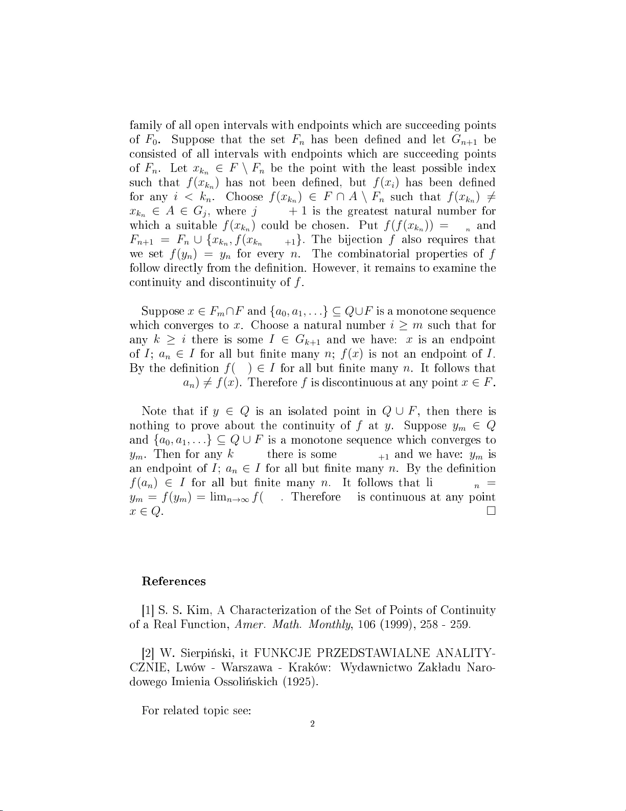 불연속점과 역함수의 존재