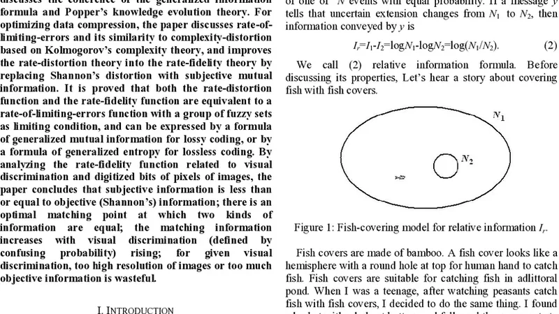 Subjective Information Measure and Rate Fidelity Theory