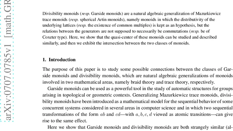 Garside monoids vs divisibility monoids