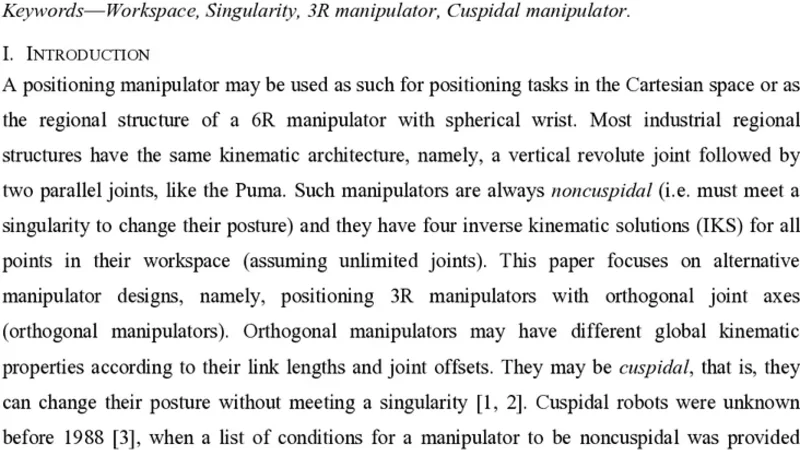 Kinematic Analysis of a Family of 3R Manipulators