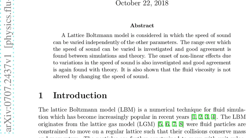 Investigation of a lattice Boltzmann model with a variable speed of   sound