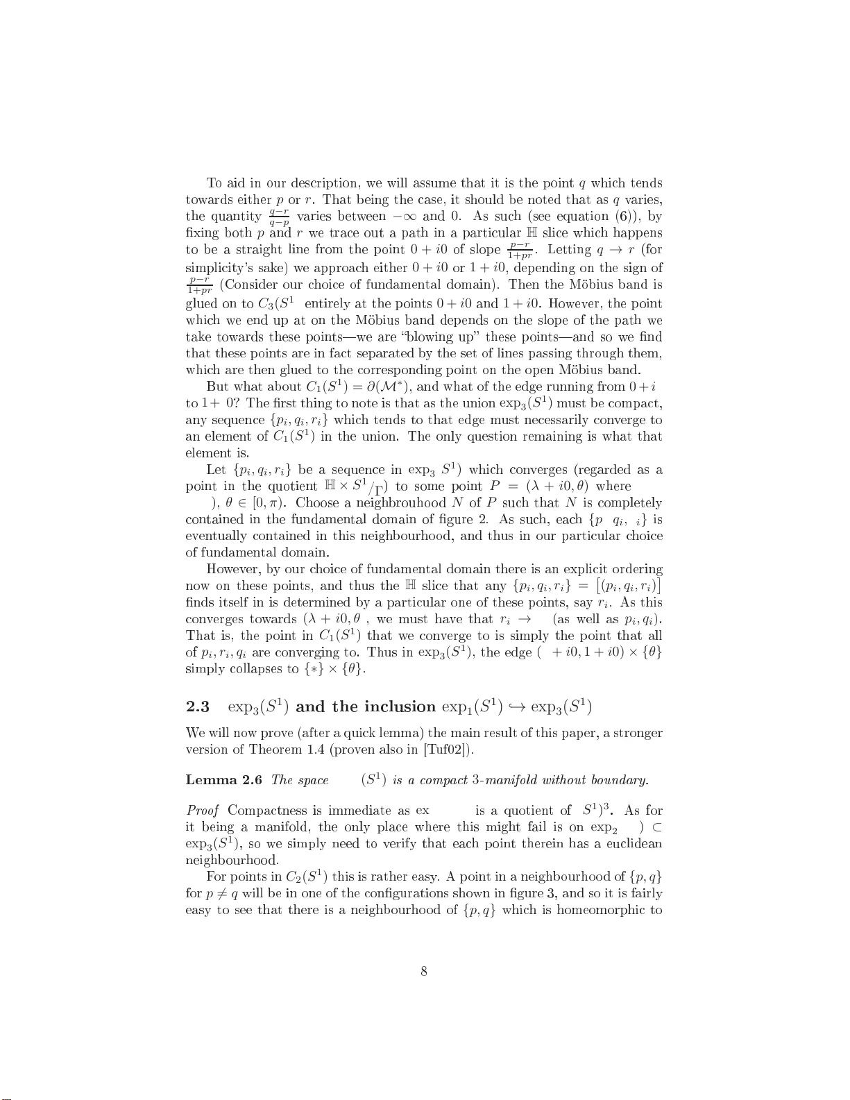 초월적 하이퍼볼릭 접근으로 본 원의 3차 지수 공간