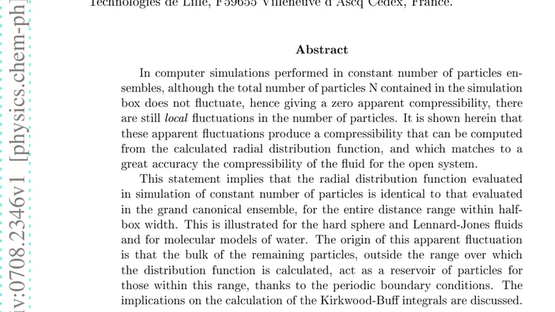 Apparent density fluctuations in N-constant ensemble simulations