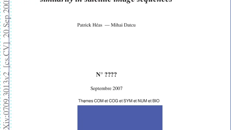 Supervised learning on graphs of spatio-temporal similarity in satellite   image sequences