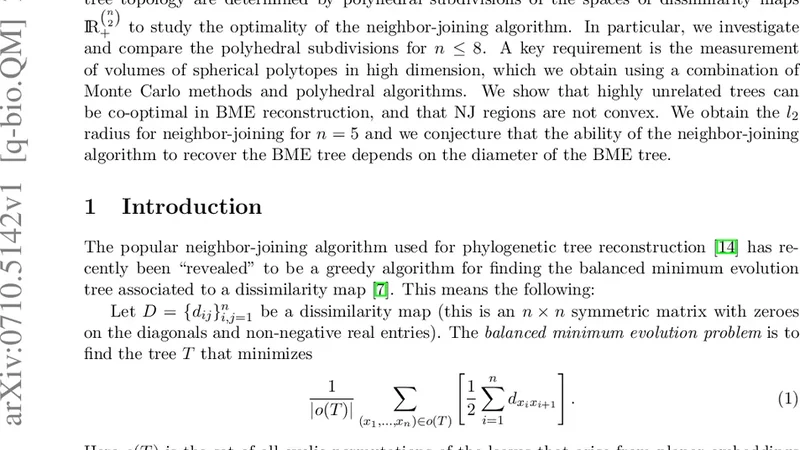 On the optimality of the neighbor-joining algorithm