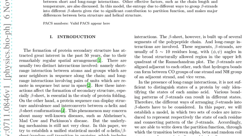 A Unified Model of $alpha$-Helix/$beta$-Sheet/Random-Coil Transition   in Proteins