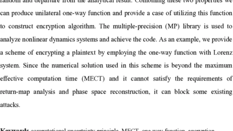 The one-way function based on computational uncertainty principle