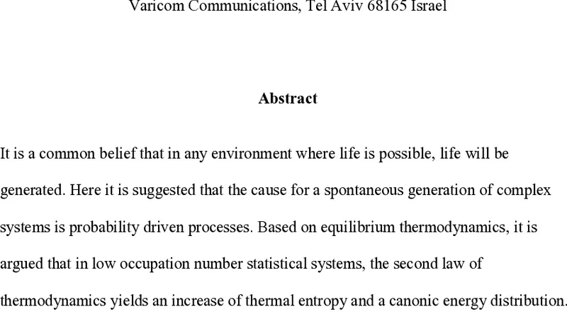 The Second Law as a Cause of the Evolution