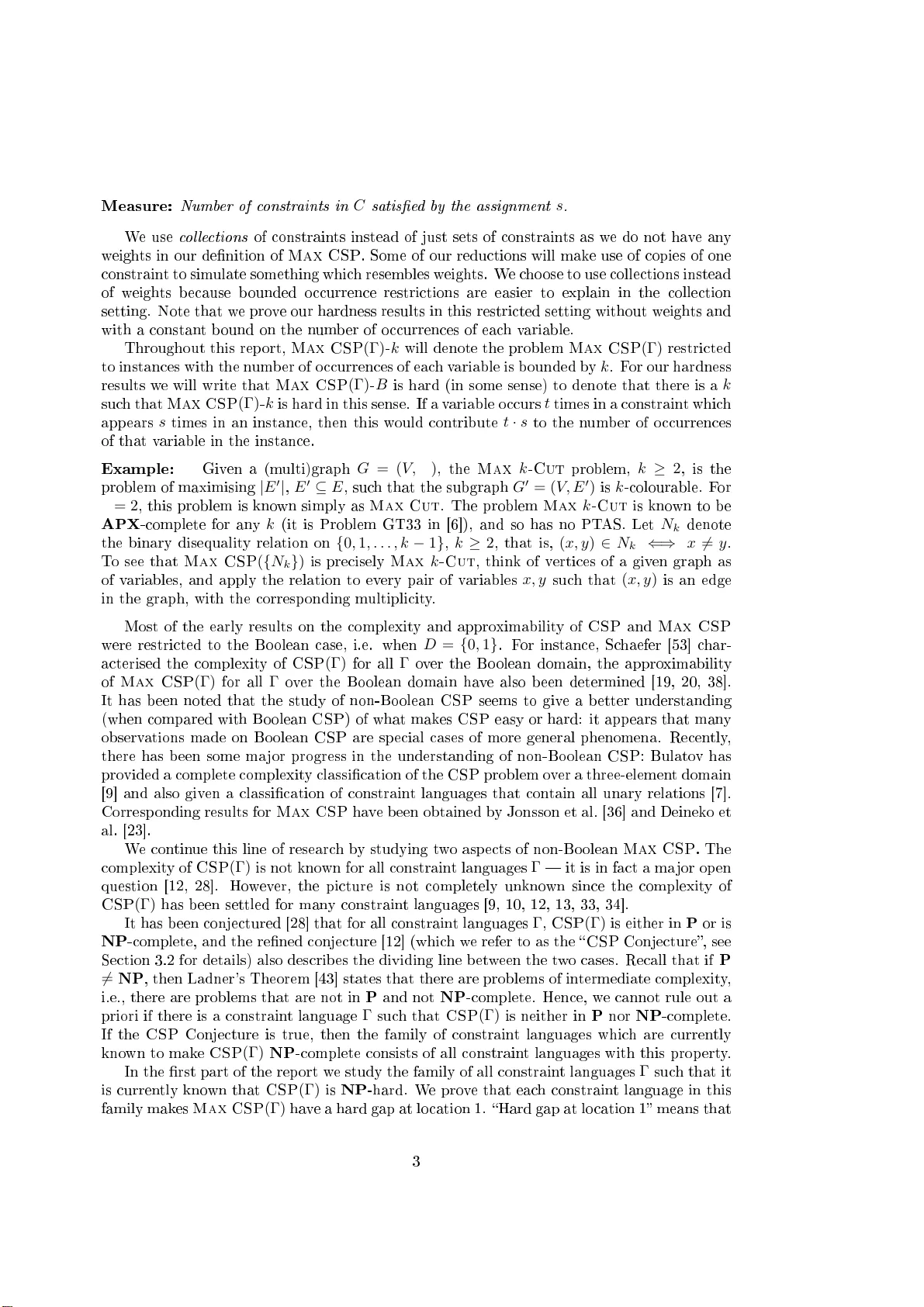제약 만족 문제의 최대 버전, 위치 1에서의 난이도 격차