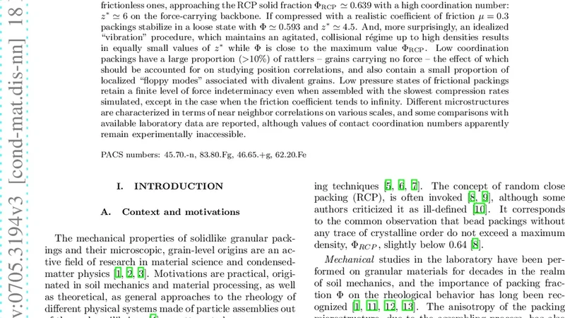 Internal states of model isotropic granular packings. I. Assembling   process, geometry and contact networks