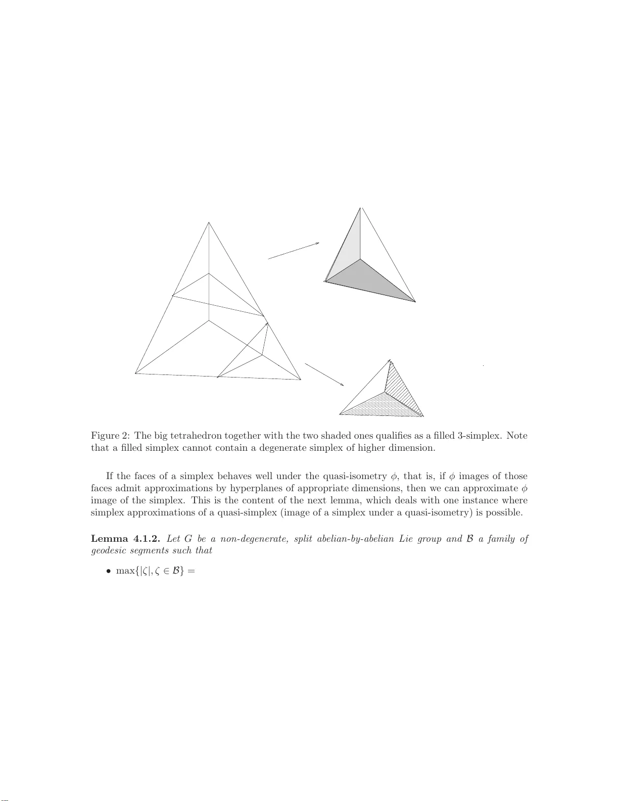 Coarse differentiation and quasi-isometries of a class of solvable Lie   groups I