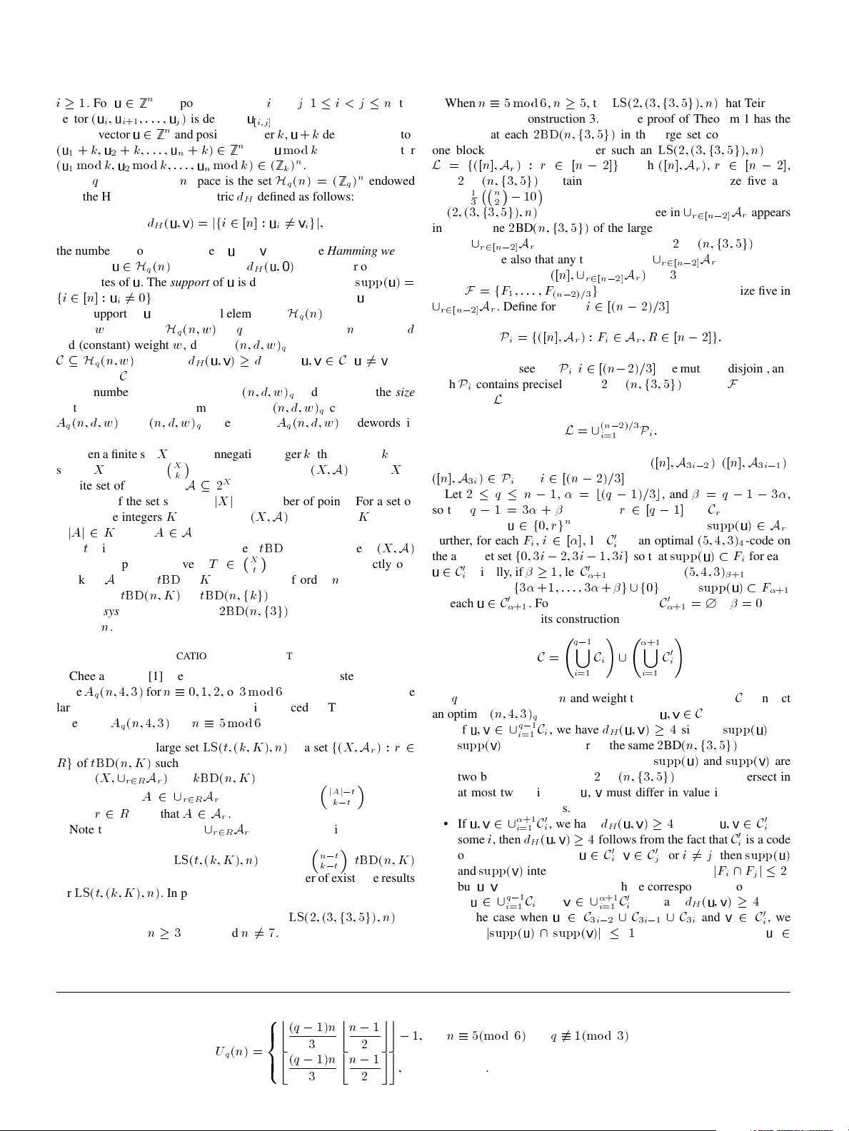 The Sizes of Optimal q-Ary Codes of Weight Three and Distance Four: A   Complete Solution