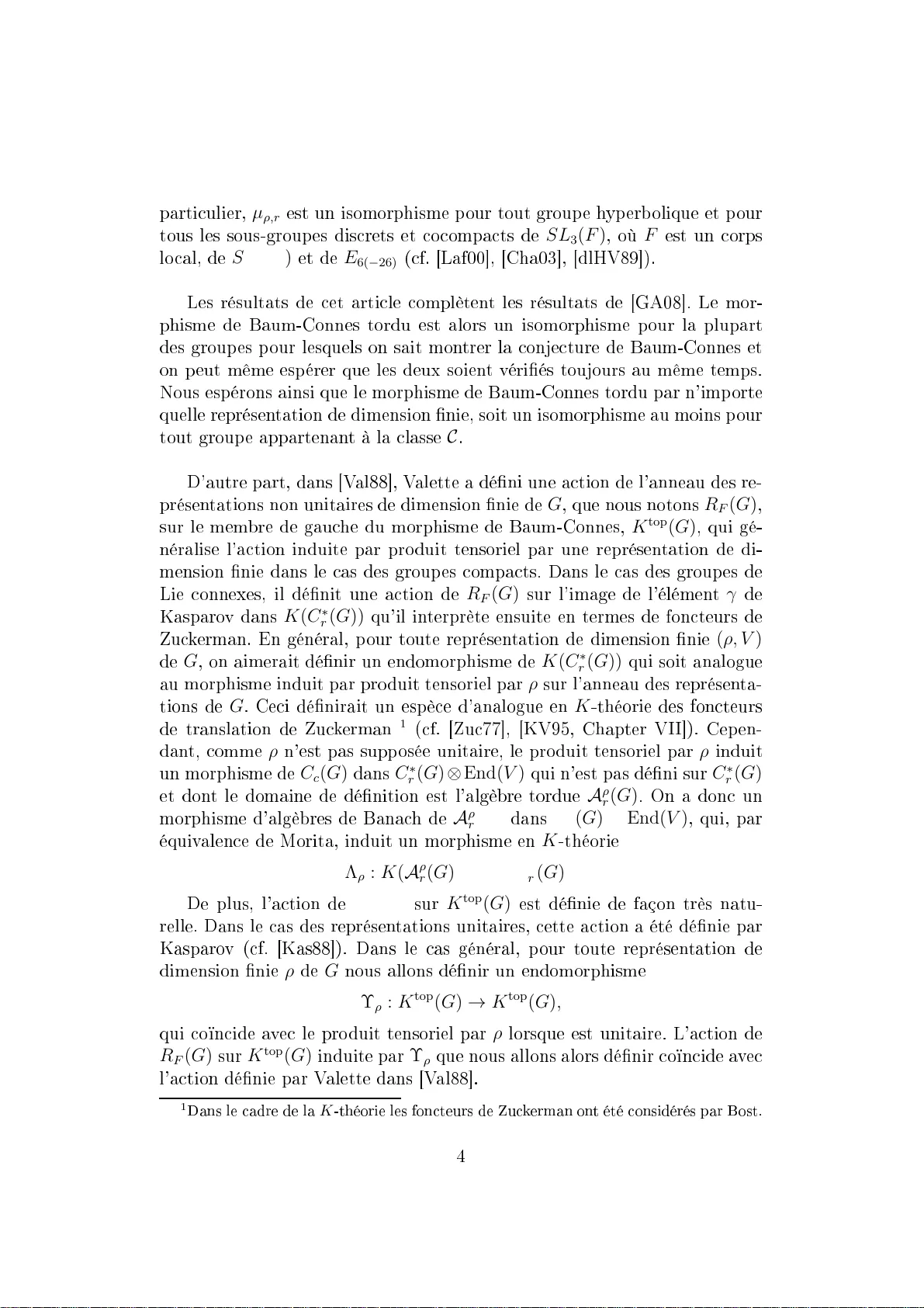 비단위 표현으로 뒤틀린 바움 콘즈 동형사상과 무조건적 완성