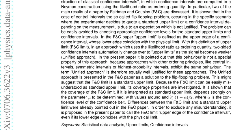 Comments on the Unified approach to the construction of Classical   confidence intervals