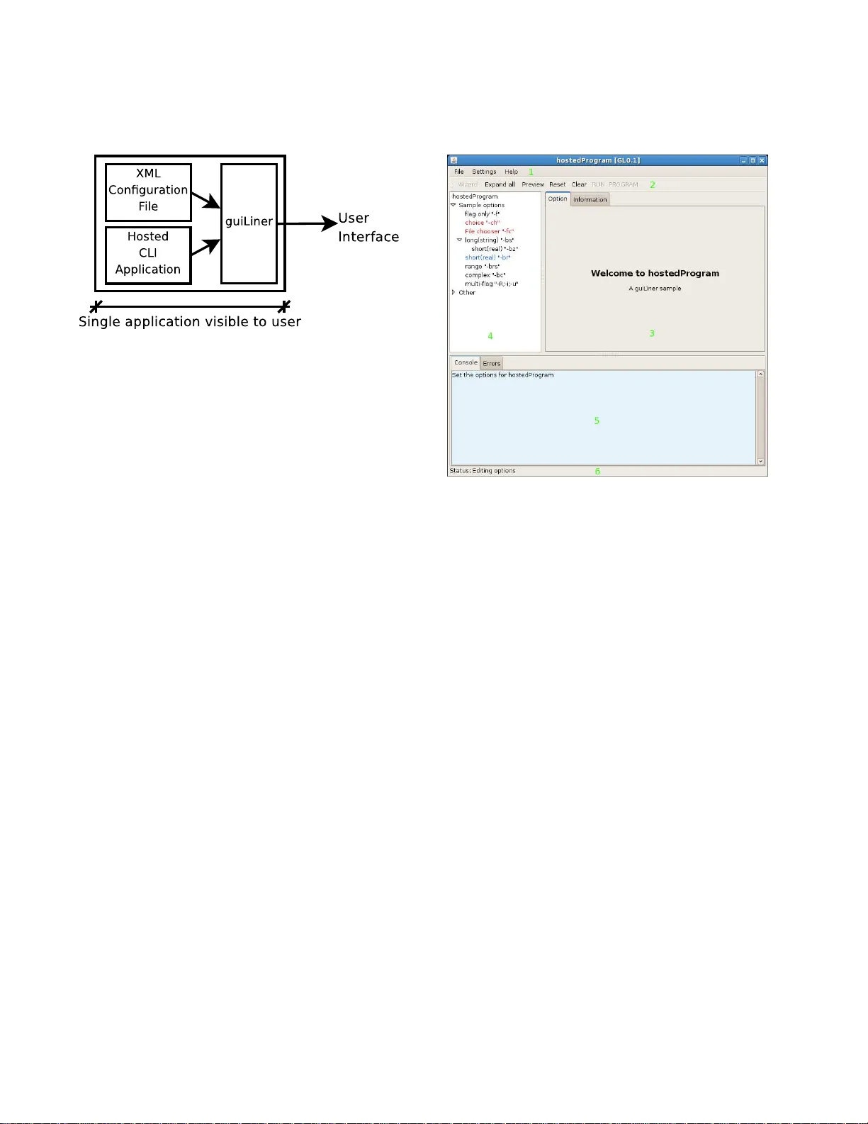 과학 분석 프로그램을 위한 GUI 래퍼 GuiLiner