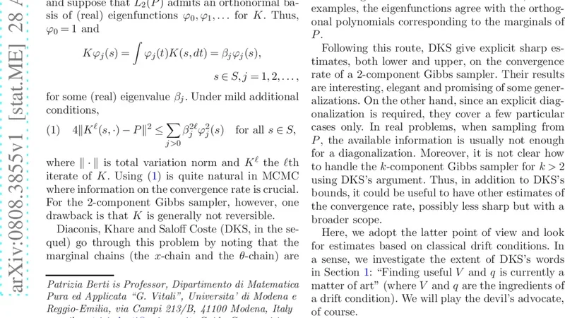 Comment: Gibbs Sampling, Exponential Families and Orthogonal Polynomials