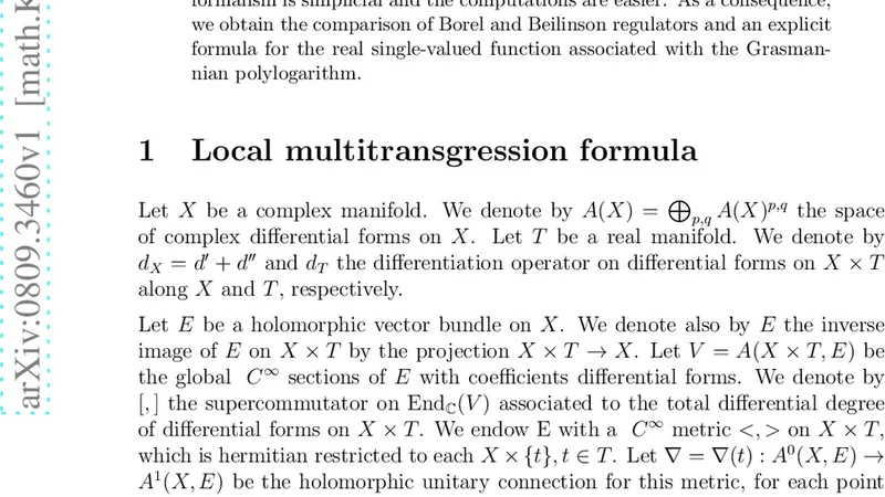 Multitransgression and regulators