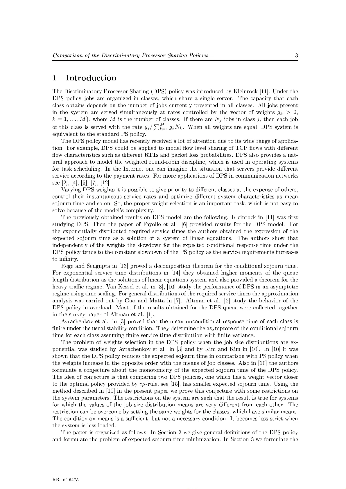 차등 프로세서 공유 정책 비교